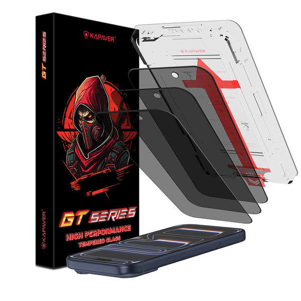 iPhone 17 Pro Easy DO Tempered Glass Screen Protector Guard | GT Series (Privacy)- 3 Pack
