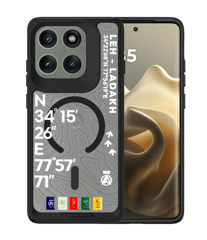 Motorola Edge 60 Pro Back Cover Case | GPS Edition (Leh-Ladakh) Impulse - Black