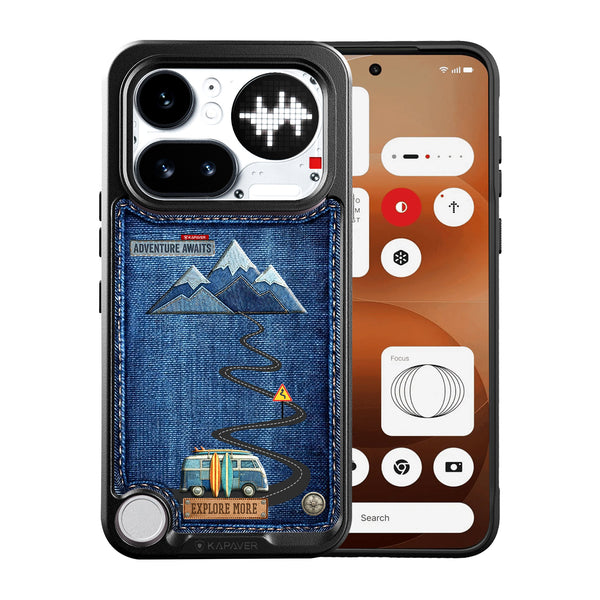 Nothing Phone 4a Pro Back Cover Case | Denim Adventure | Impulse - Black