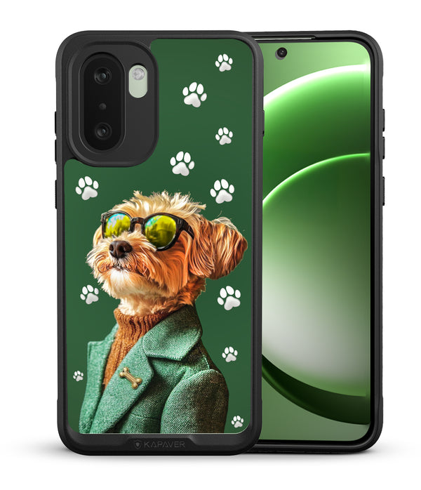 OnePlus 15R Back Cover Case |  Dapper Dog Mag X - Black