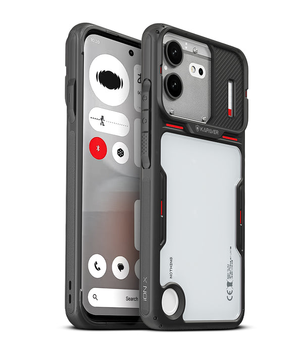 Nothing Phone 4b Back Cover Case | iON-X - Smoke Black