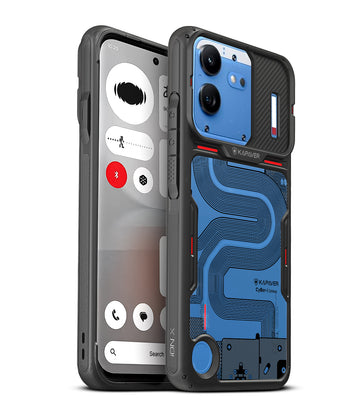 Nothing Phone 4b Back Cover Case | CyBer-i Edition iON-X - Smoke Black