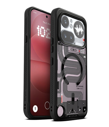 Nothing Phone 4a Pro Back Cover Case | CyBer-i Edition Mag X - Black