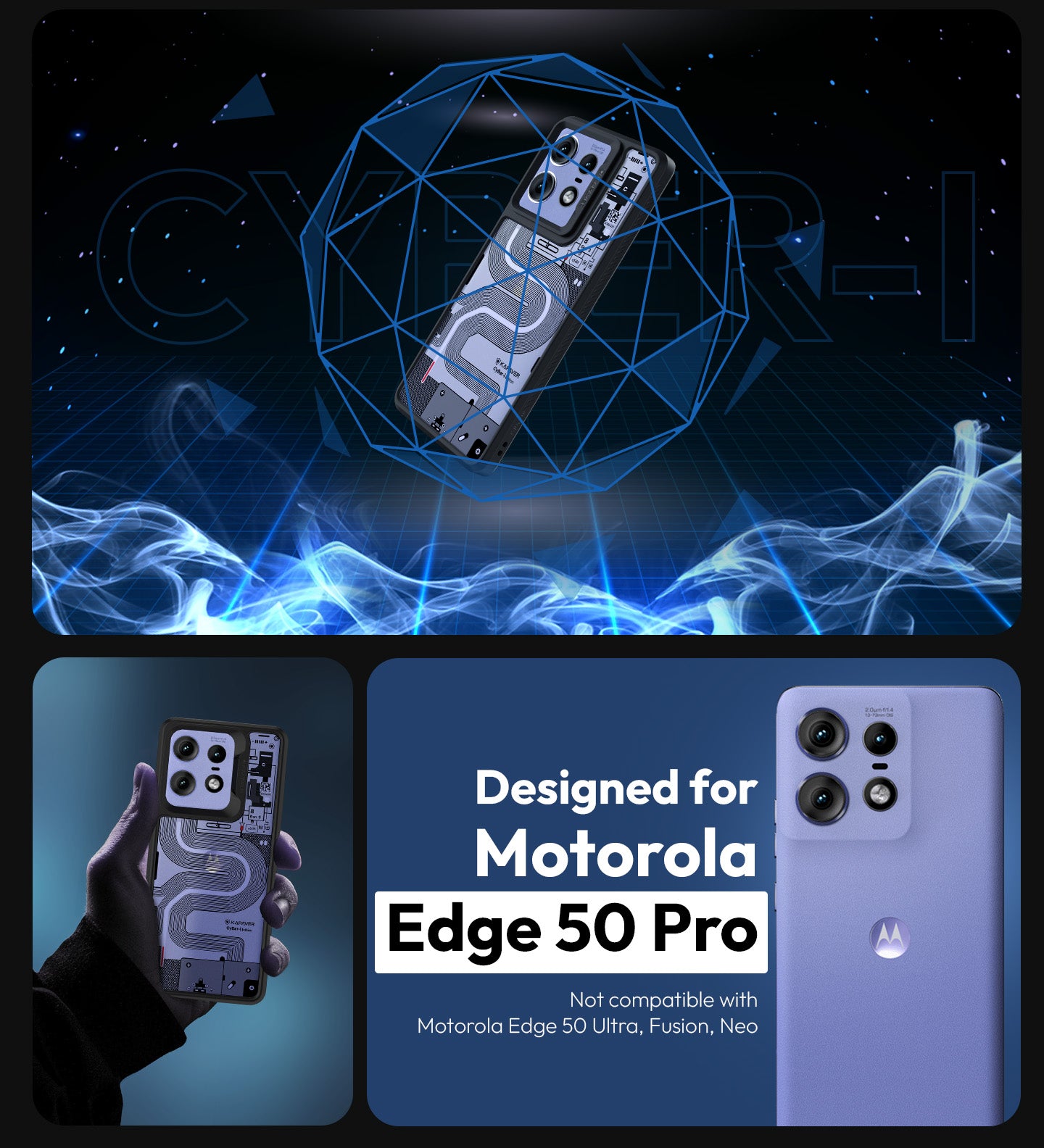 RankOne Cover per Motorola Moto Edge 50 (6.67 Inches RankOne Cover per Motorola Moto Edge 50 (6.67 Inches