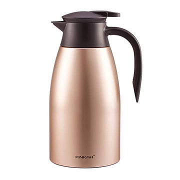 (PINKAH) Double Wall Stainless Steel  Insulated Thermal Flask (1.5L) - Beige