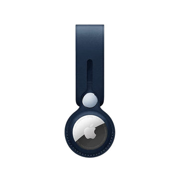 KAPAVER Leather Case for Apple AirTags-(2021) - Blue