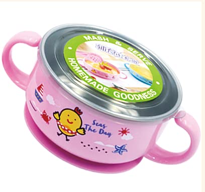 (PINKAH) Bowl Set with Smasher | Stainless Steel - 370ml