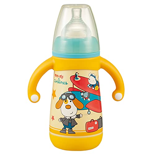 (PINKAH) Kids Cartoon Bottle | Stainless Steel (310ml) - Apricot Orange