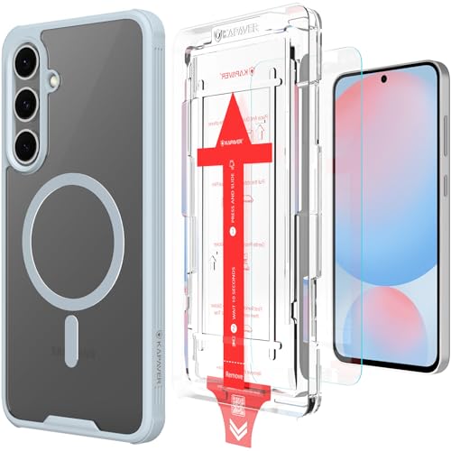 Samsung Galaxy S24 FE Back Cover Case With Glass | Mag-X - Gray Case with Glass