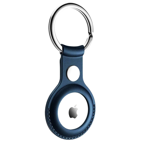 KAPAVER Leather Case for Apple AirTags-(2021) - Blue