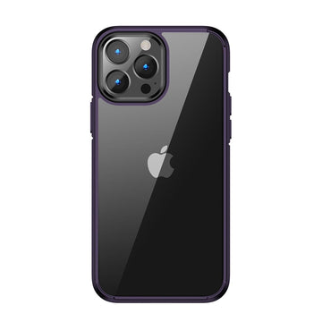 iPhone 14 Pro Max Back Cover Case | Ice Crystal - Matte Purple