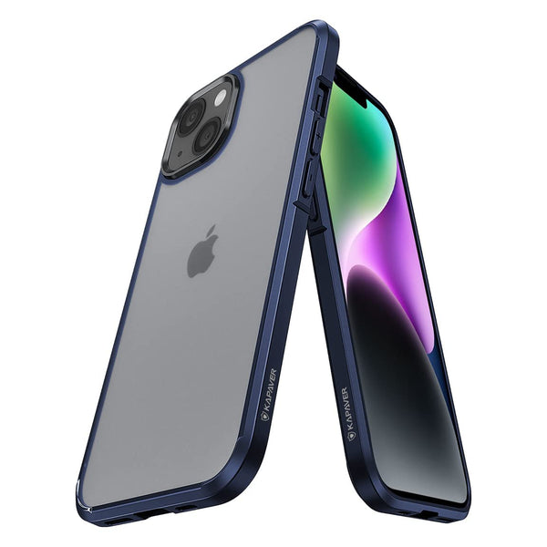 iPhone 14  Back Cover Case | Ice Crystal - Matte Blue