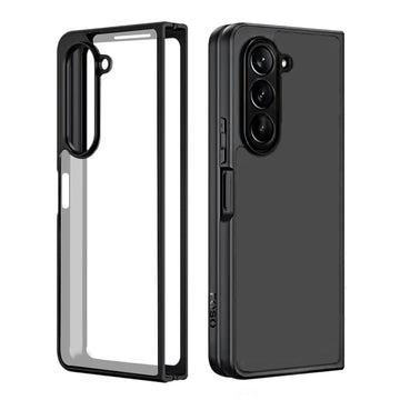 Foso Royal Shock Proof Back Cover Case for Galaxy Z Fold 5 (PC+TPU) (Black)