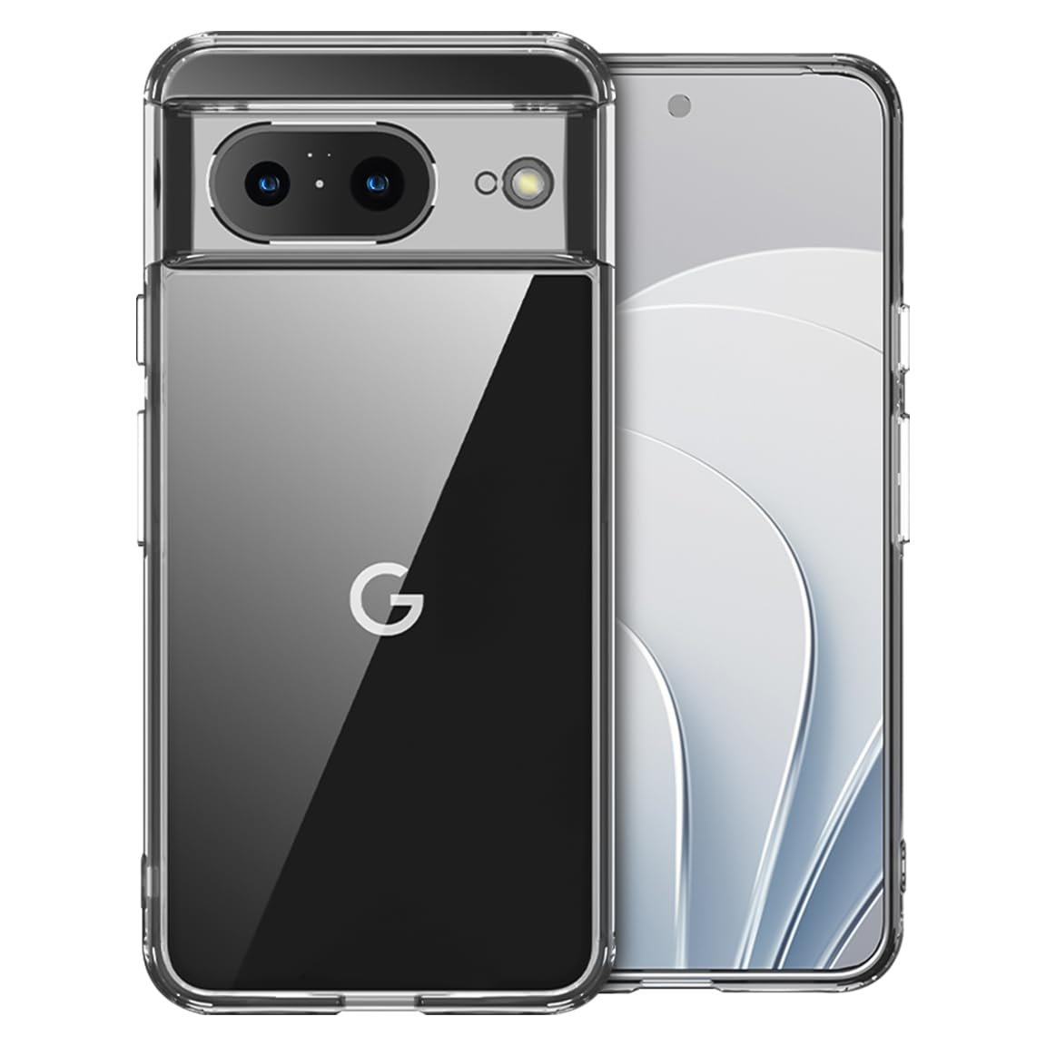 Google Pixel 8 5G Back Cover Case | Frosted - Crystal Clear