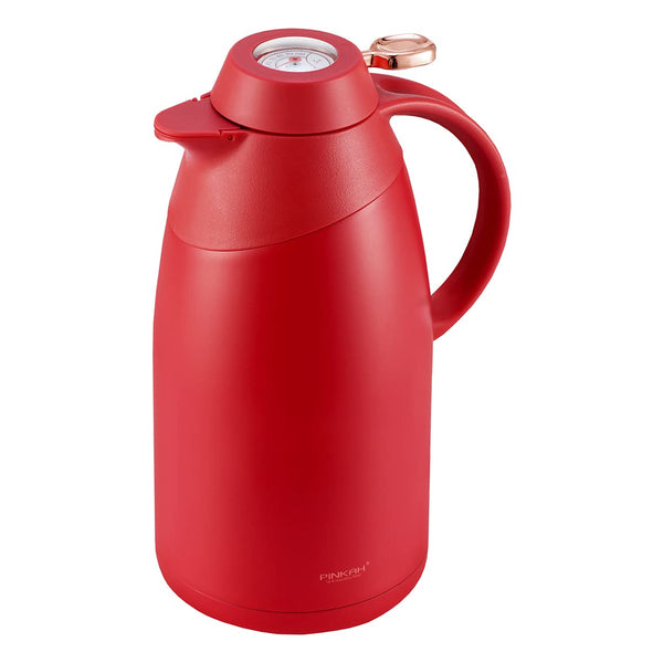 (PINKAH) Double Wall Stainless Steel Insulated Thermal Flask (1.5L) - Red