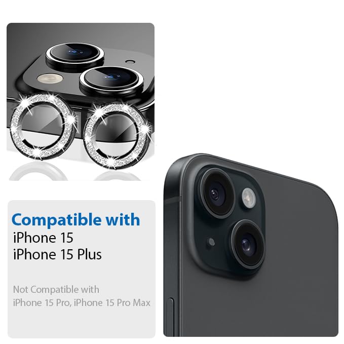 Camera Lens Protector GT Series Easy Do for iPhone 15 / iPhone 15 Plus  (Black)