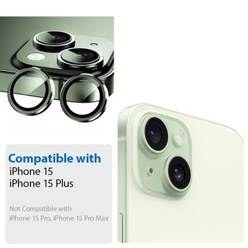 Camera Lens Protector GT Series Easy Do for iPhone 15 / iPhone 15 Plus (Green)