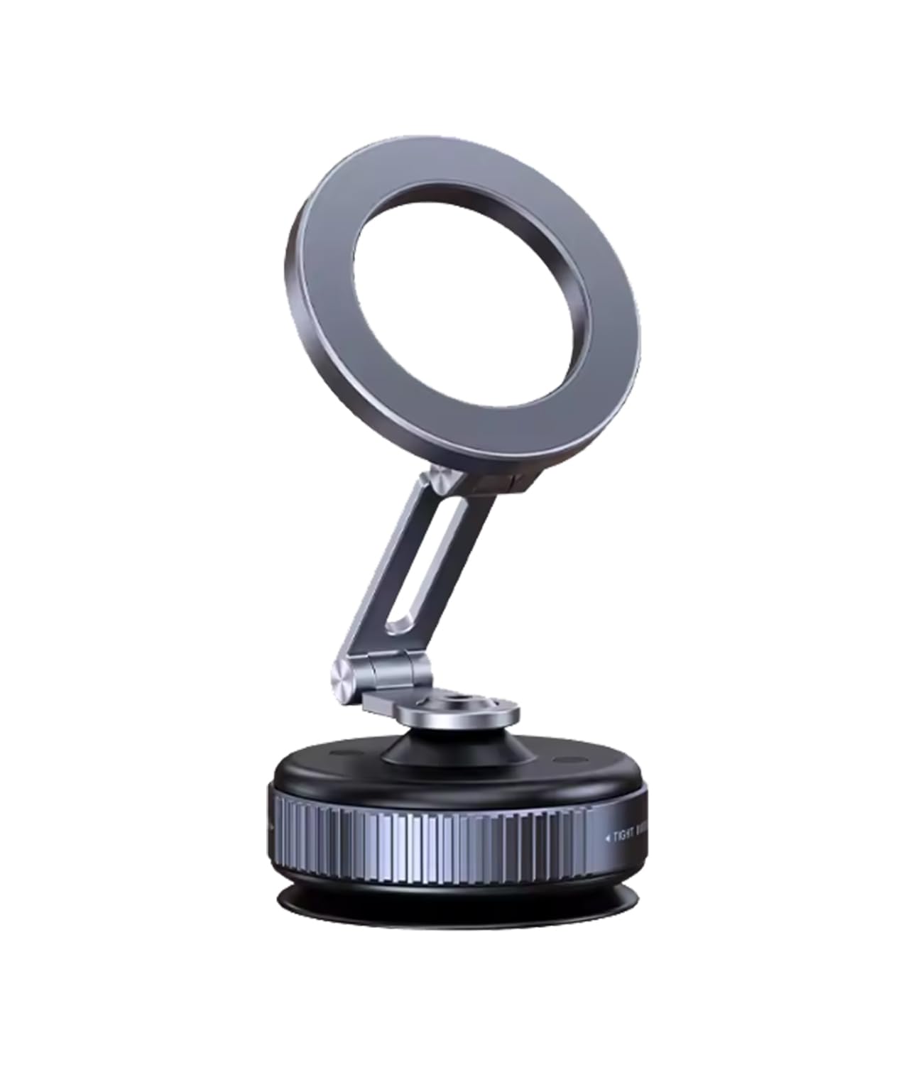 KAPAVER  Foldable 360° Adjustable Mobile Mount Magnetic Phone Holder HaloStand - Black