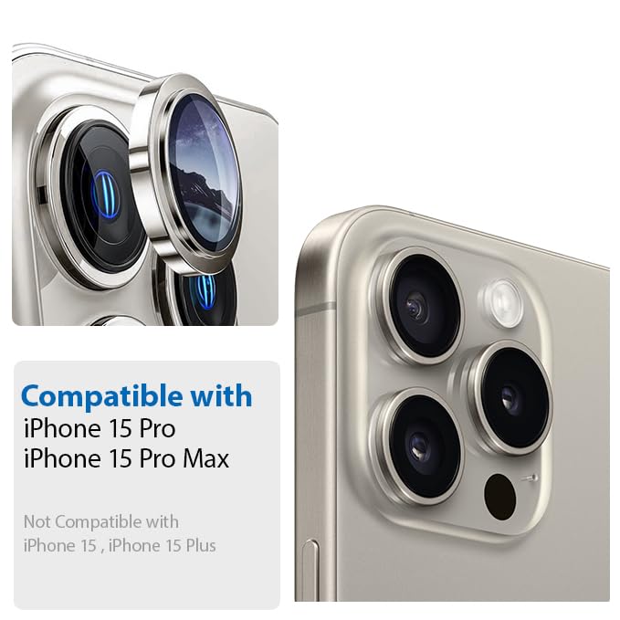 Camera Lens Protector GT Series Easy Do for iPhone 15 Pro / iPhone 15 Pro Max (Gold)