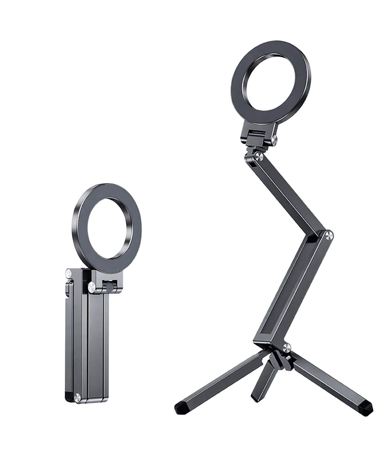 KAPAVER Foldable Adjustable 360°  Aluminum Magnetic Phone Stand HaloStand  - Black