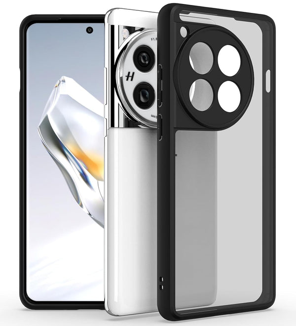 OnePlus 12R (FOSO) Back Cover Case | Royal Shock Proof - Black