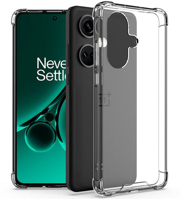 OnePlus Nord CE 3 (FOSO) Anti Shock Proof Back Cover Case | PC+TPU - Clear