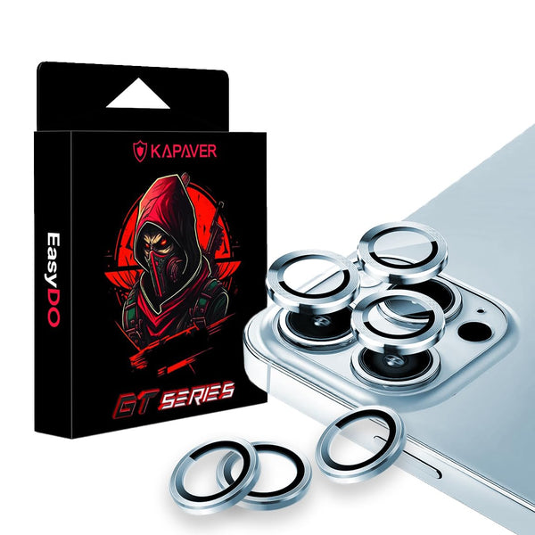 iPhone 15 Pro / iPhone 15 Pro Max Camera Lens Protector | GT Series [Easy Do] - 2 Pack (Blue)