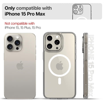 iPhone 15 Pro Max Back Cover Case | Mag X - Clear