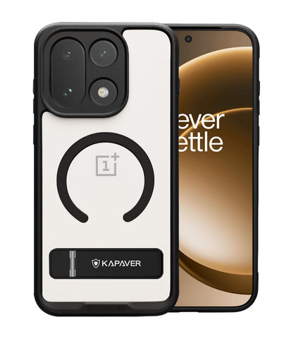 OnePlus 15 Back Cover Case | Mag X With Kick Stand - Black