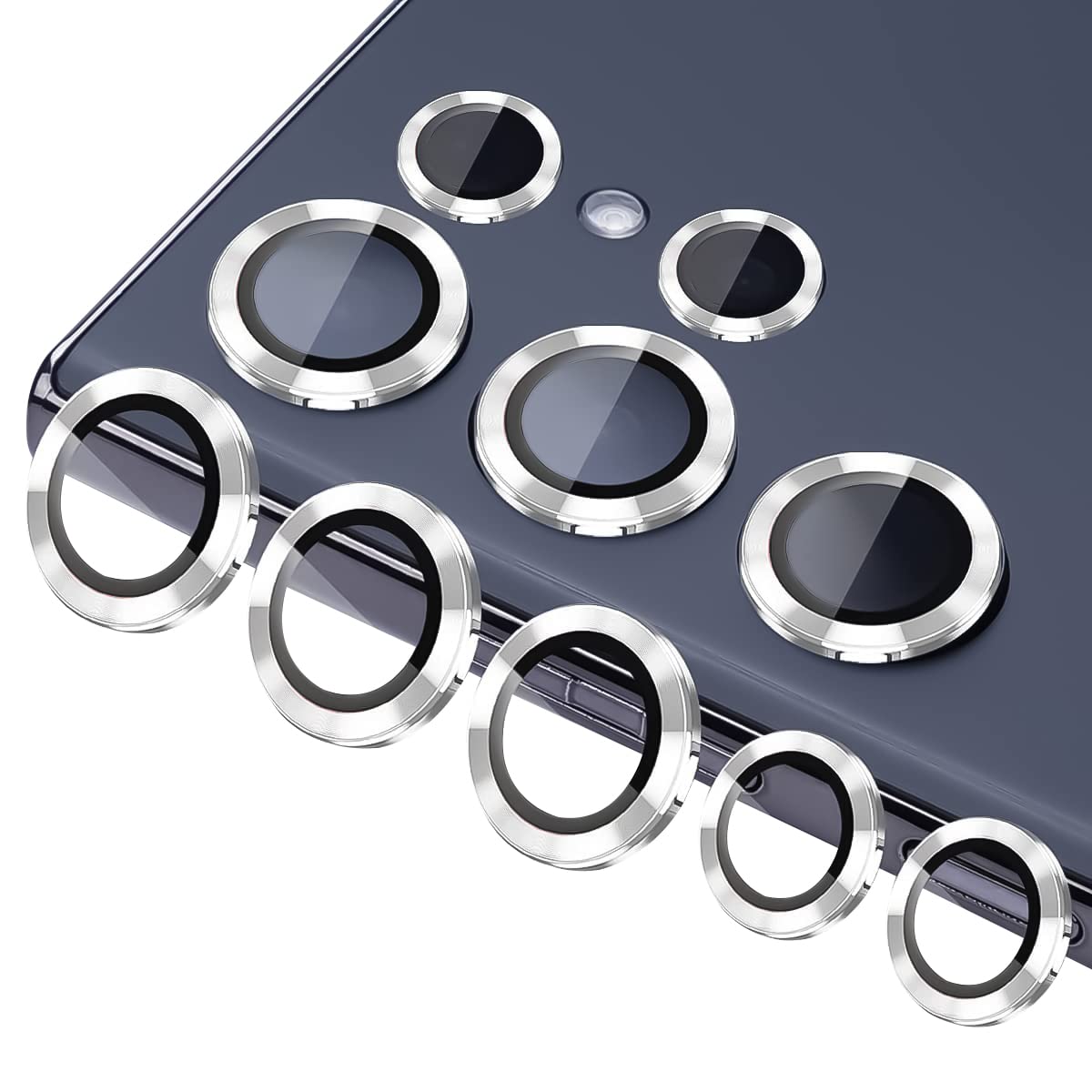 Samsung Galaxy S23 Ultra Camera Lens Protector - Silver