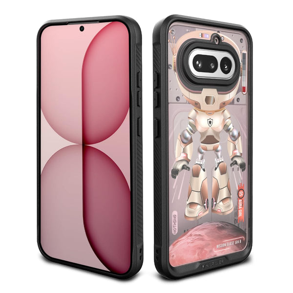 Nothing Phone 4a Back Cover Case | Impulse (Astro Big Eyes) - Aura Pink