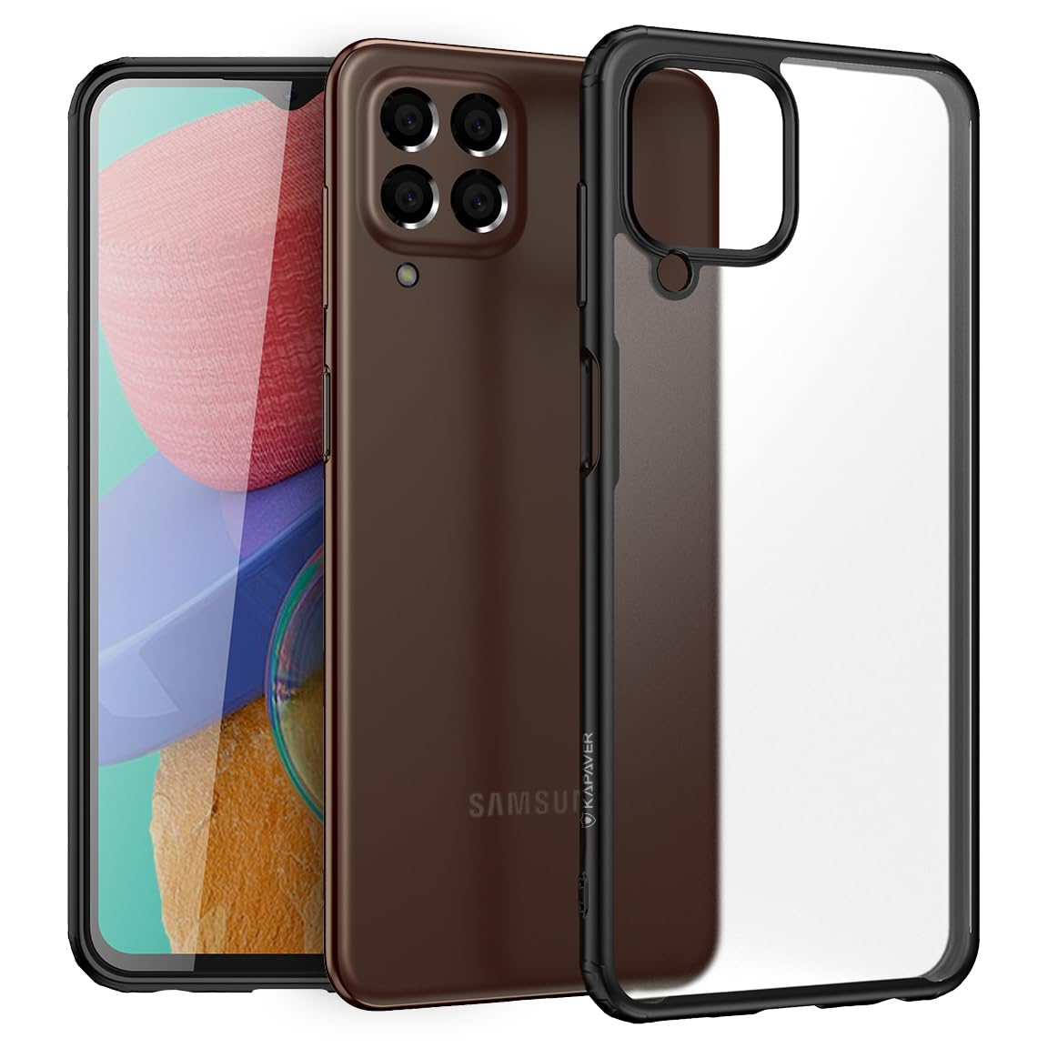 Samsung Galaxy M33 5G Back Cover Case | Frosted - Hazy Black