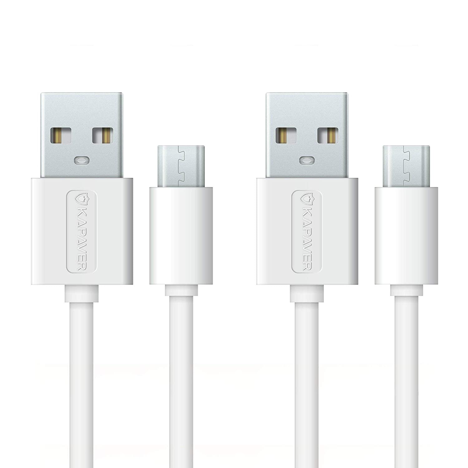 KAPAVER Micro USB Cable For Charging & Sync Data to Android SmartPhones1 meter  (White)