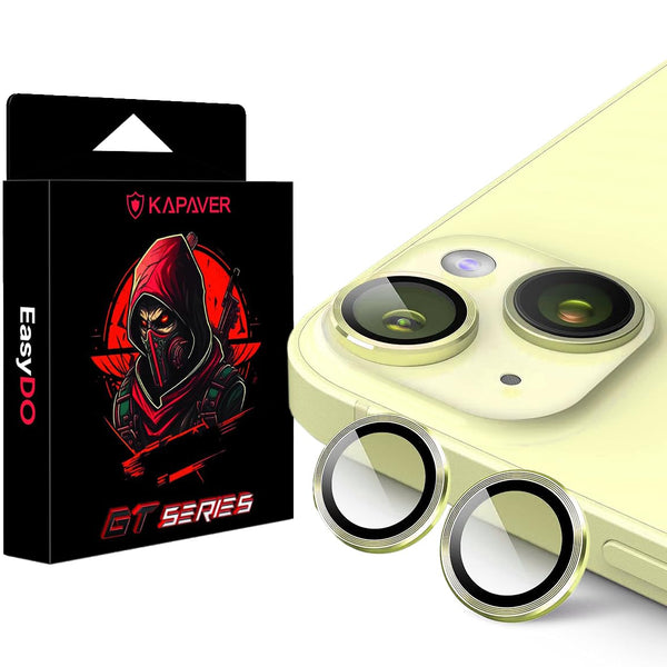 iPhone 15 / iPhone 15 Plus Camera Lens Protector | GT Series [Easy Do] - (Yellow)