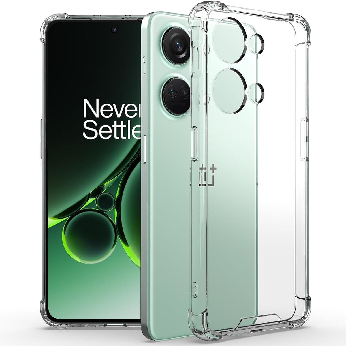 OnePlus Nord 3 (FOSO) Anti-Shock Proof Back Cover Case | TPU+PC - Bumper Clear