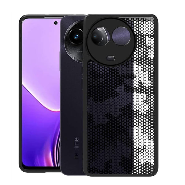 Realme 11X / Realme 11  / Realme C67 / Realme Narzo 60X (FOSO) Back Cover Case - (HoneyComb)