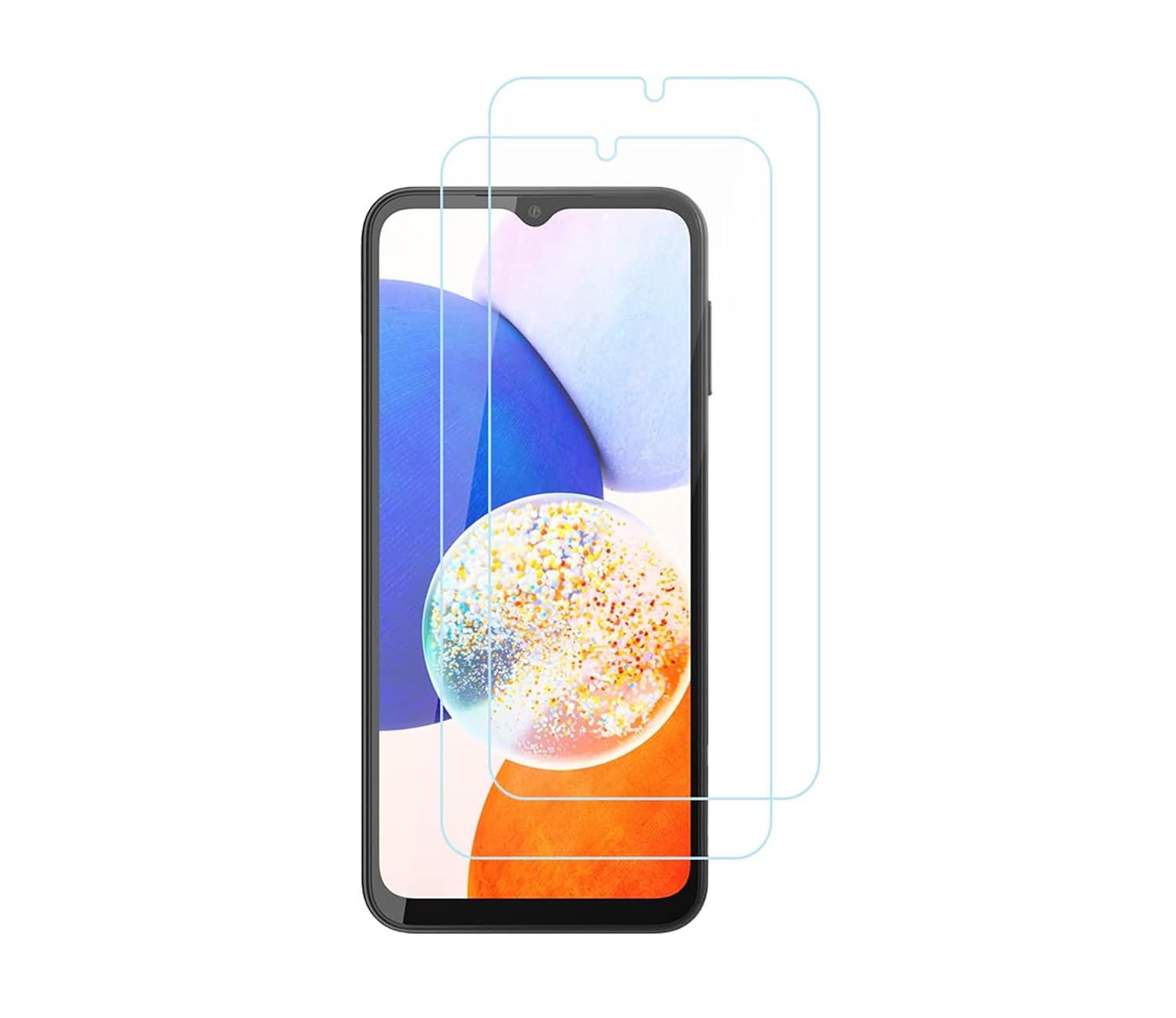 Galaxy A14 Tempered Glass Screen Protector Guard | GLaS - 2 Pack