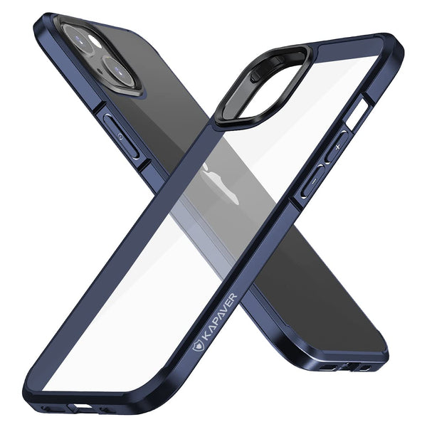 iPhone 13 Back Cover Case | Ice Crystal - Navy Blue