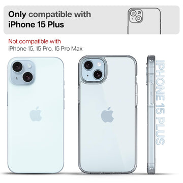 iPhone 15 Plus Back Cover Case | Impulse - Clear