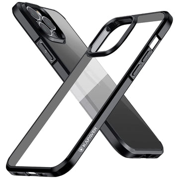 iPhone 12 / iPhone 12 Pro  Back Cover Case | Ice Crystal - Black