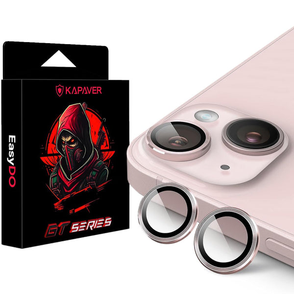iPhone 15 / iPhone 15 Plus Camera Lens Protector | GT Series [Easy Do] - (Pink)