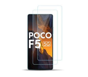 Poco F5 Tempered Screen Protector Guard GLaS HD - 2 Pack