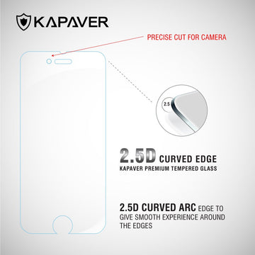iPhone 6 / iPhone 6S Tempered Glass Screen Protector Guard | EDGE TO EDGE - 1 Pack