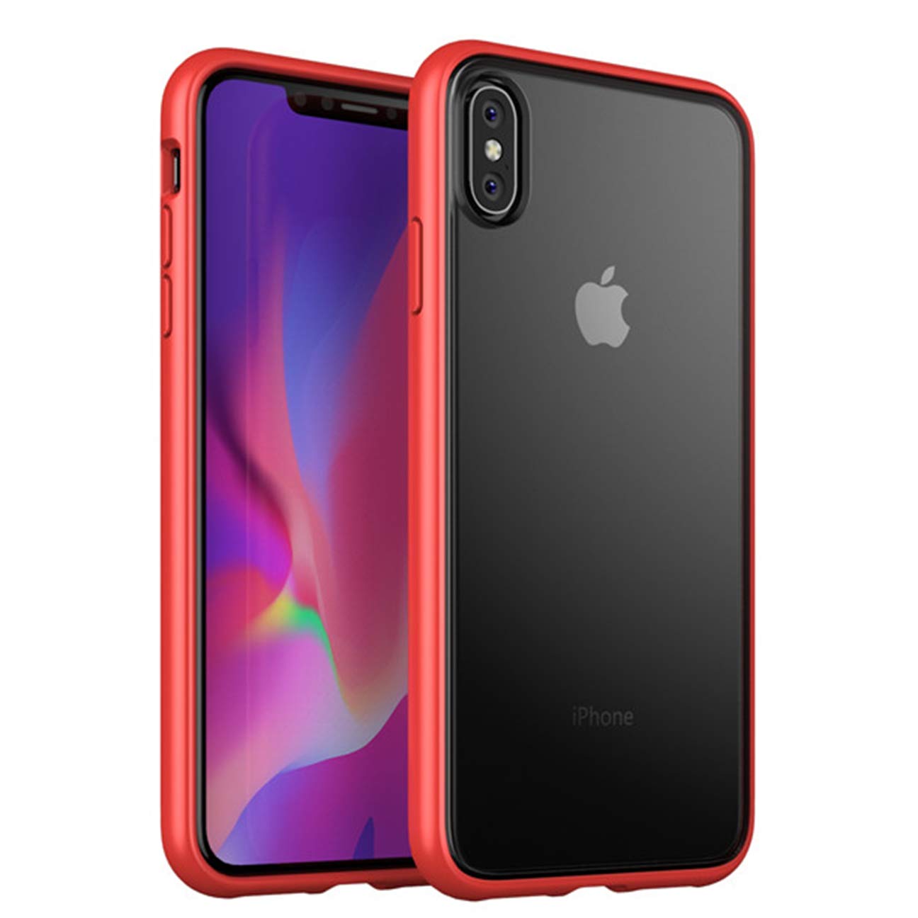 iPhone Xsmax Back Cover Case | Ice Crystal - Red