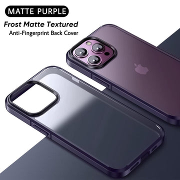 iPhone 14 Pro  Back Cover Case | Ice Crystal - Matte Purple