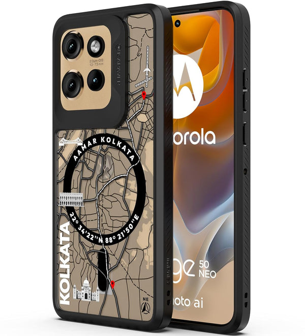 Moto Edge 50 Neo Back Cover Case | GPS Edition (Kolkata) Mag X - Black