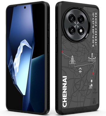 OnePlus 13R Back Cover Case | GPS Edition (Namma-Chennai) Impulse - Black