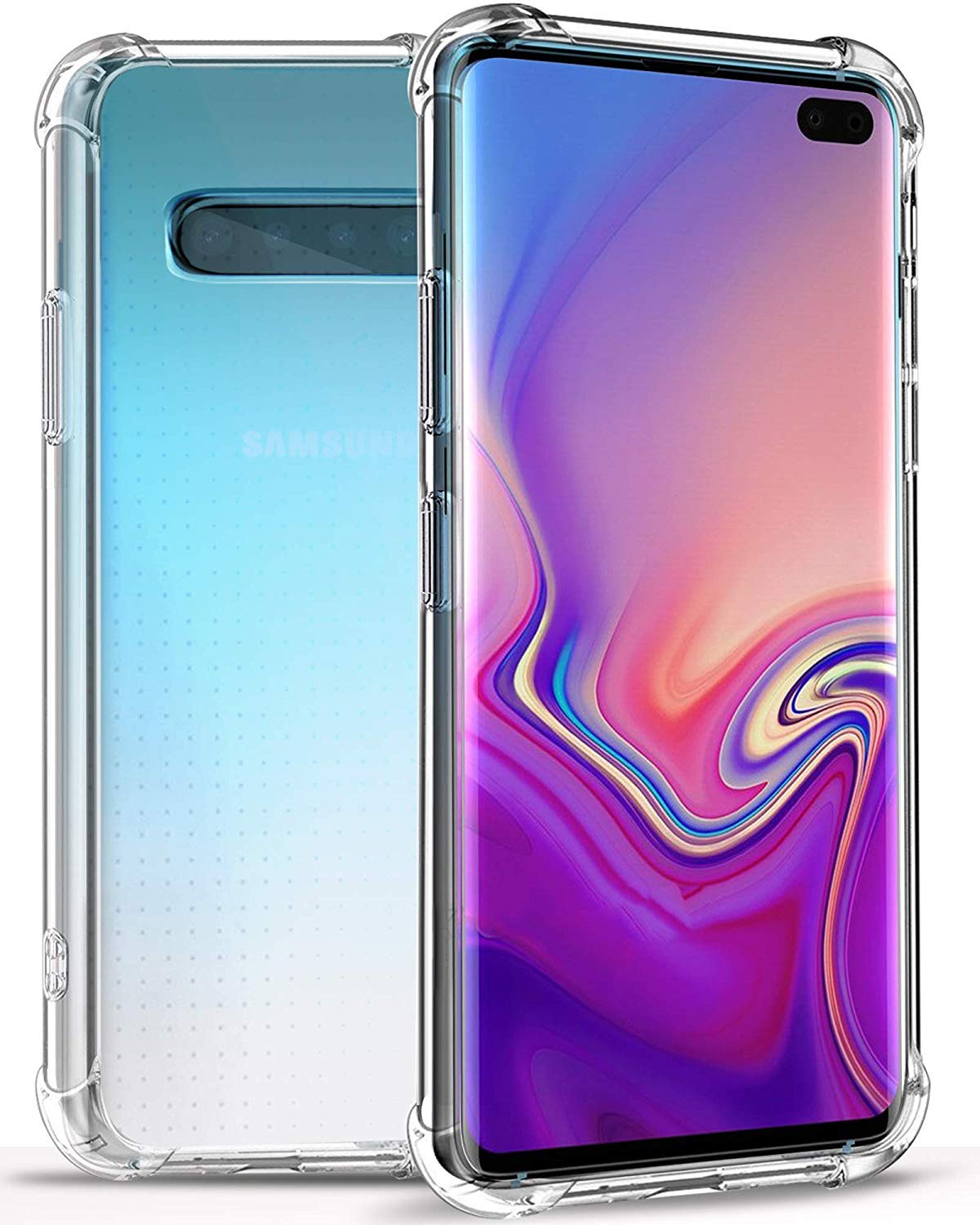 Samsung Galaxy S10 Plus / Galaxy S10+ 2019 (FOSO) Back Cover Case | Shock Proof TPU - Bumper Clear+