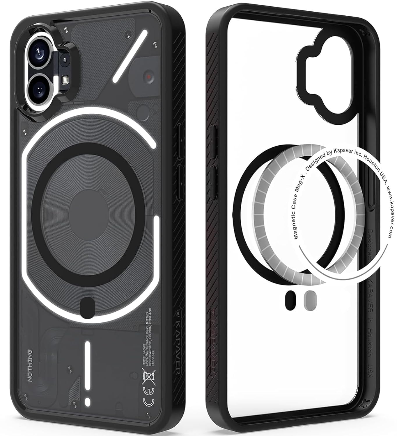Best Nothing Phone 1 Back Cover Case (Magsafe Support) | Mag X - Black