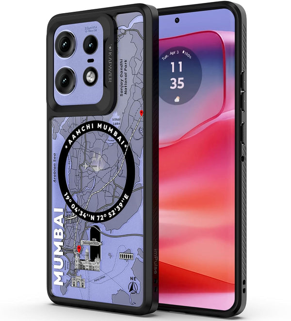 Moto Edge 50 Pro Back Cover Case | GPS Edition (Mumbai) Mag X - Black